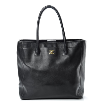 Chanel Calfskin Tall Cerf Tote Black 1 of 32