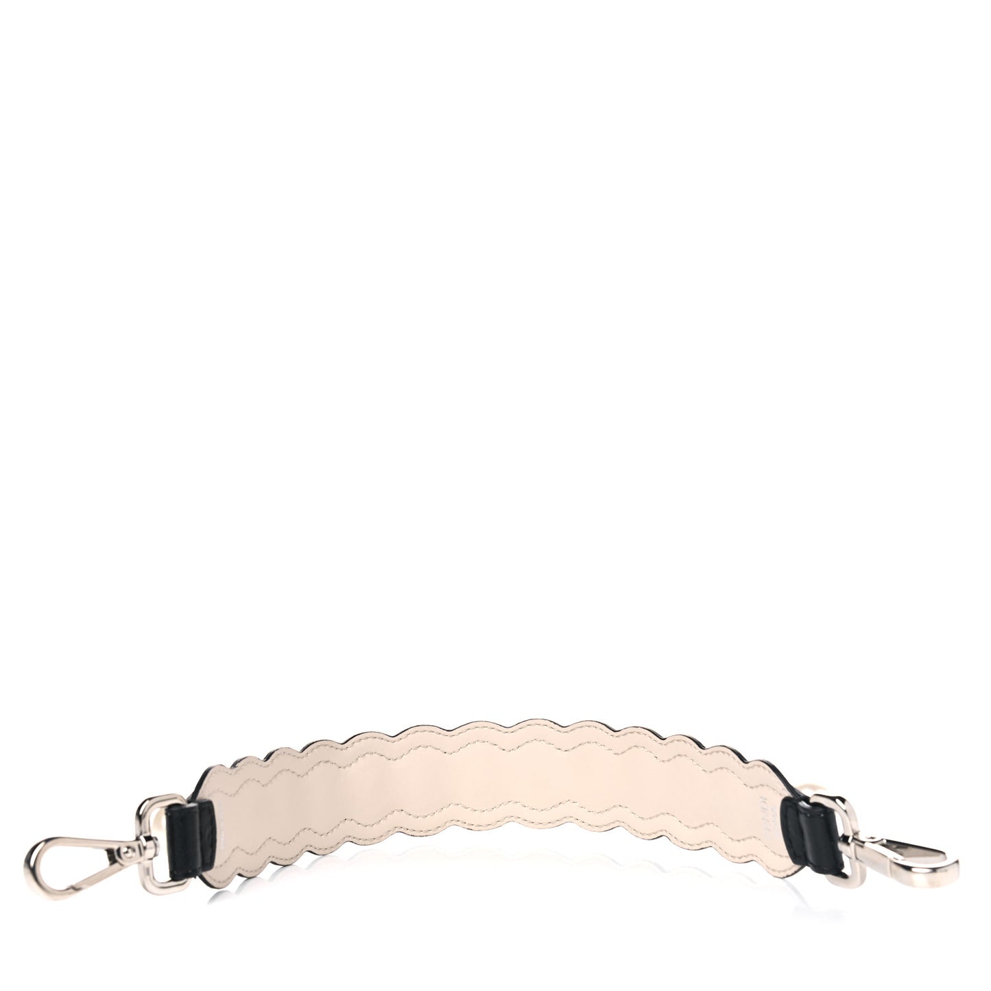 Calfskin Pearl Embellished Mini Strap You Black Camelia