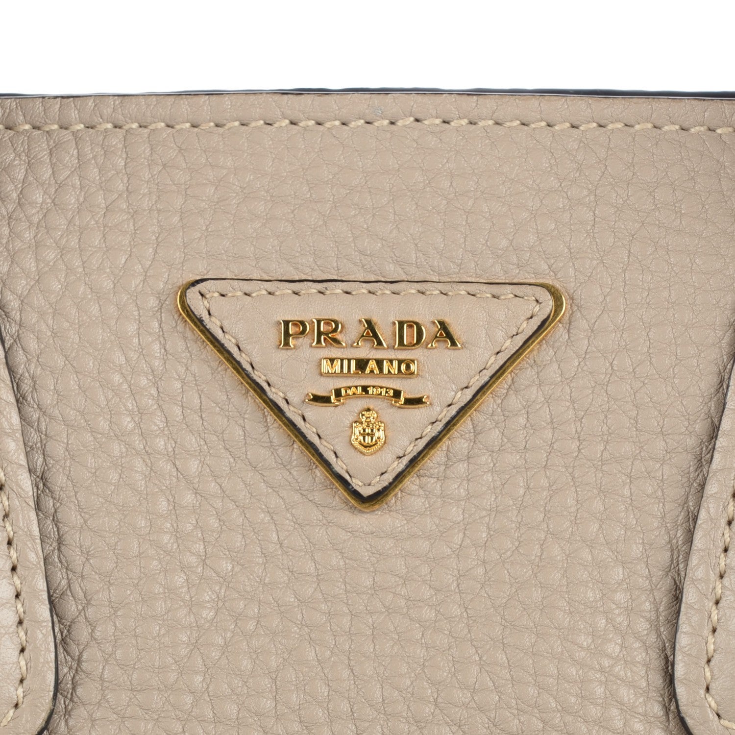Prada Vitello Daino Shopping Tote Pomice 7 of 10