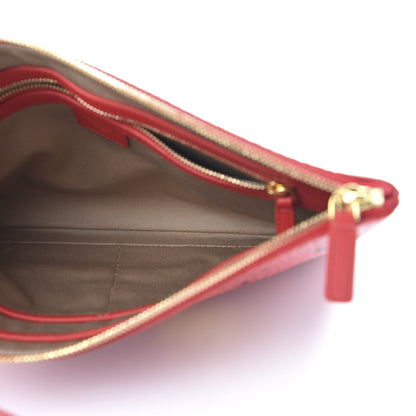 MCM Visetos Year Of The Mouse Wristlet Zip Pouch Viva Red 5 of 9