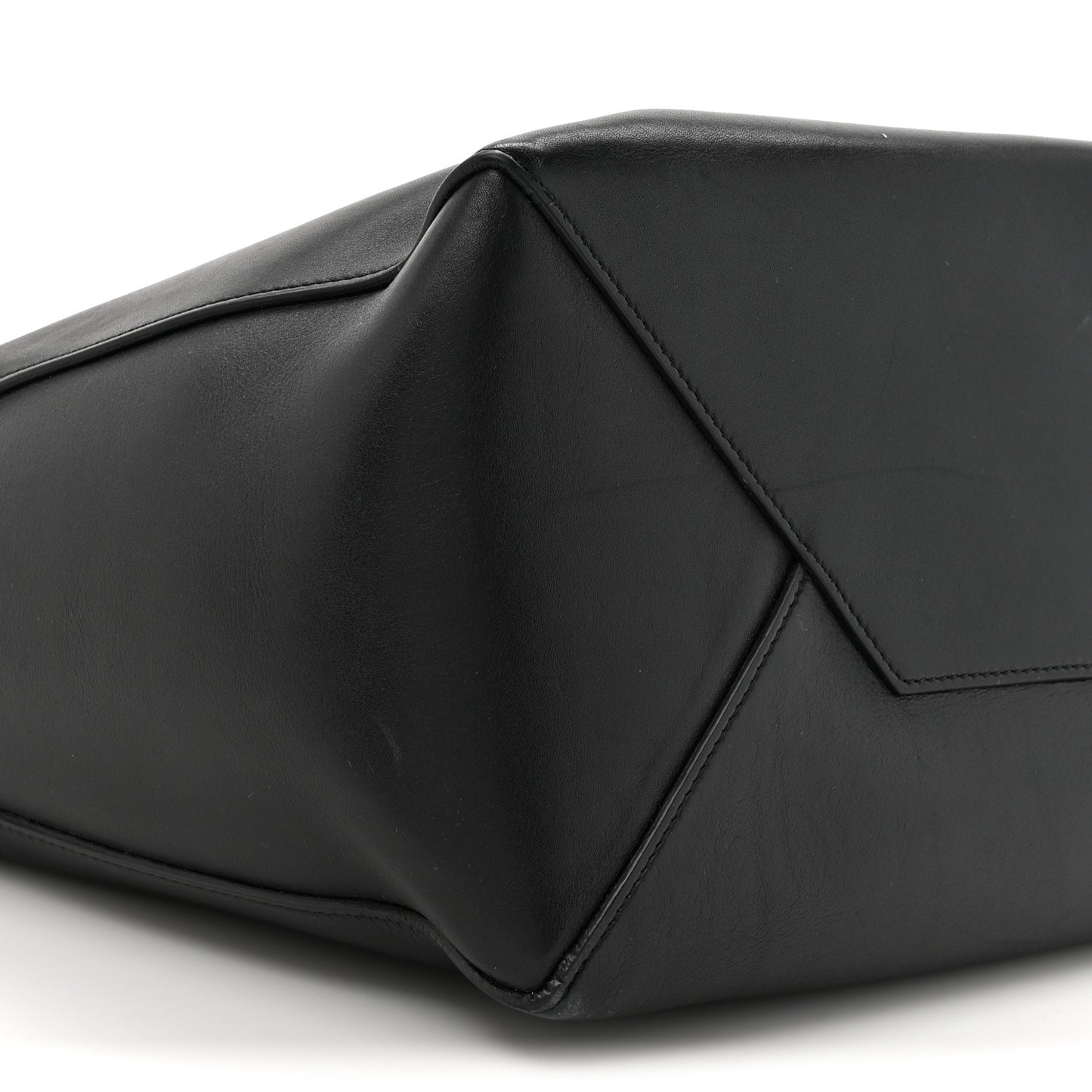 Natural Calfskin Medium Zipped Hobo Black