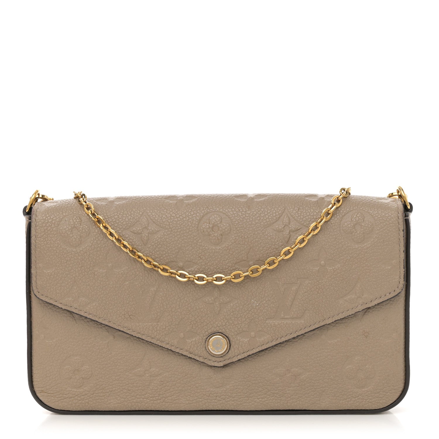 Louis Vuitton Empreinte Pochette Felicie Chain Wallet Tourterelle 1 of 14