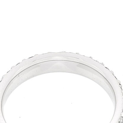 Parker & West by FASHIONPHILE Platinum Diamond 1.61ct Two Row Eternity Band Ring 52 6 7 of 9