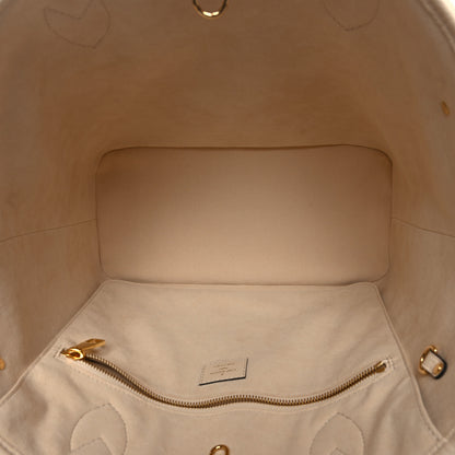 Louis Vuitton Empreinte Monogram Giant Neverfull MM Cream 6 of 11