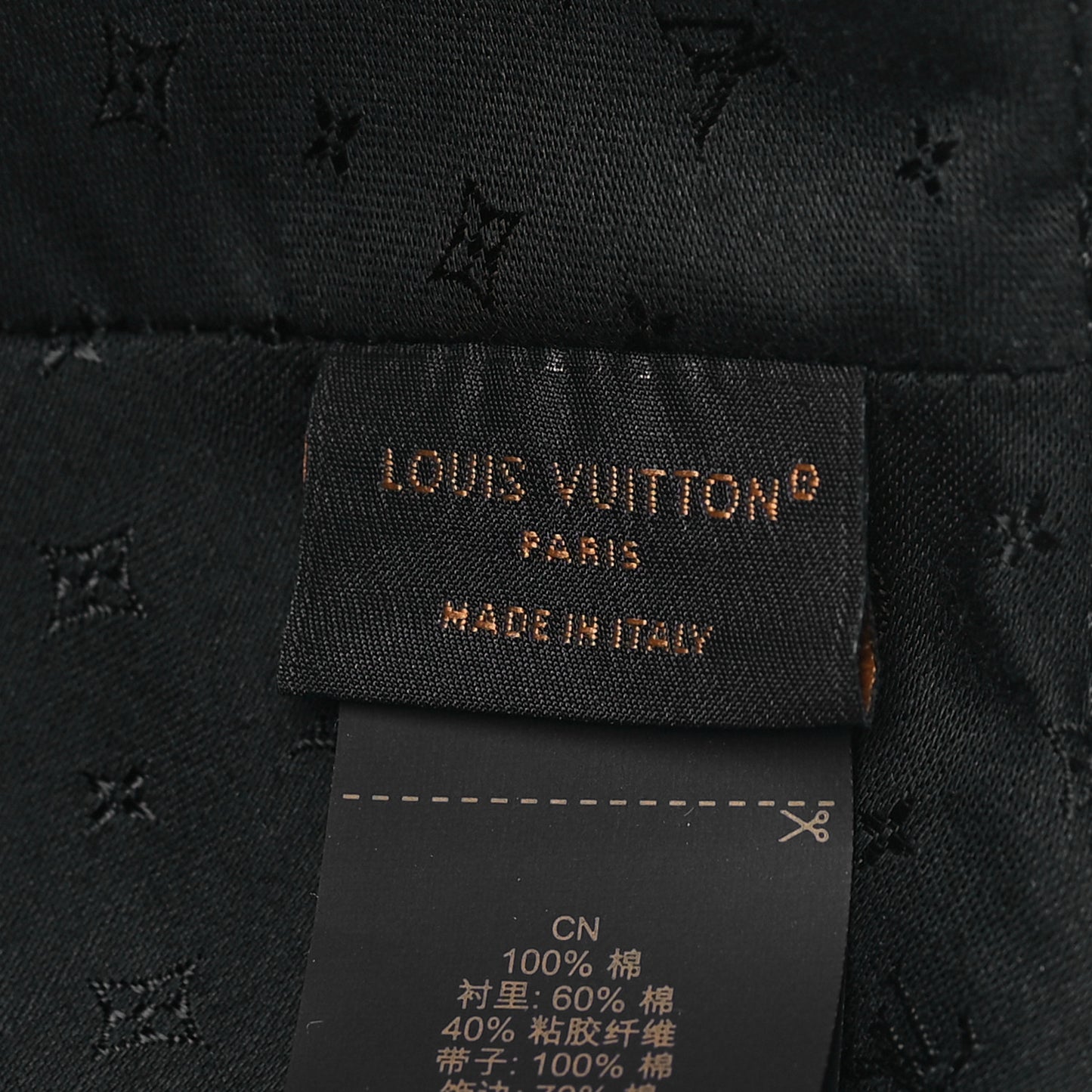 Monogram Cap Black