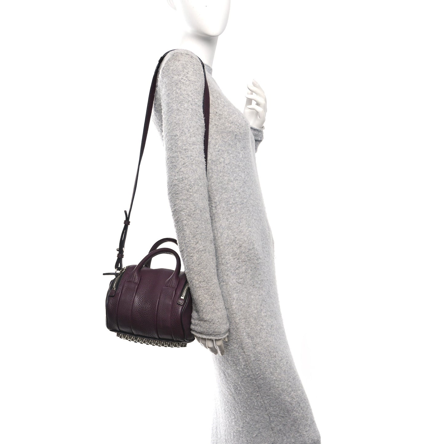 Pebbled Calfskin Mini Rockie Oxblood