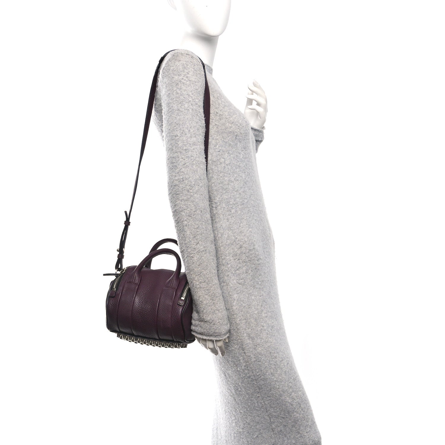 Alexander Wang Pebbled Calfskin Mini Rockie Oxblood 2 of 9