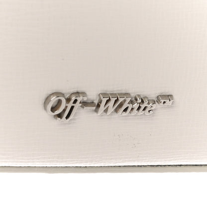 Off-White Saffiano Striped Diag Binder Flap Bag White Black 8 of 14