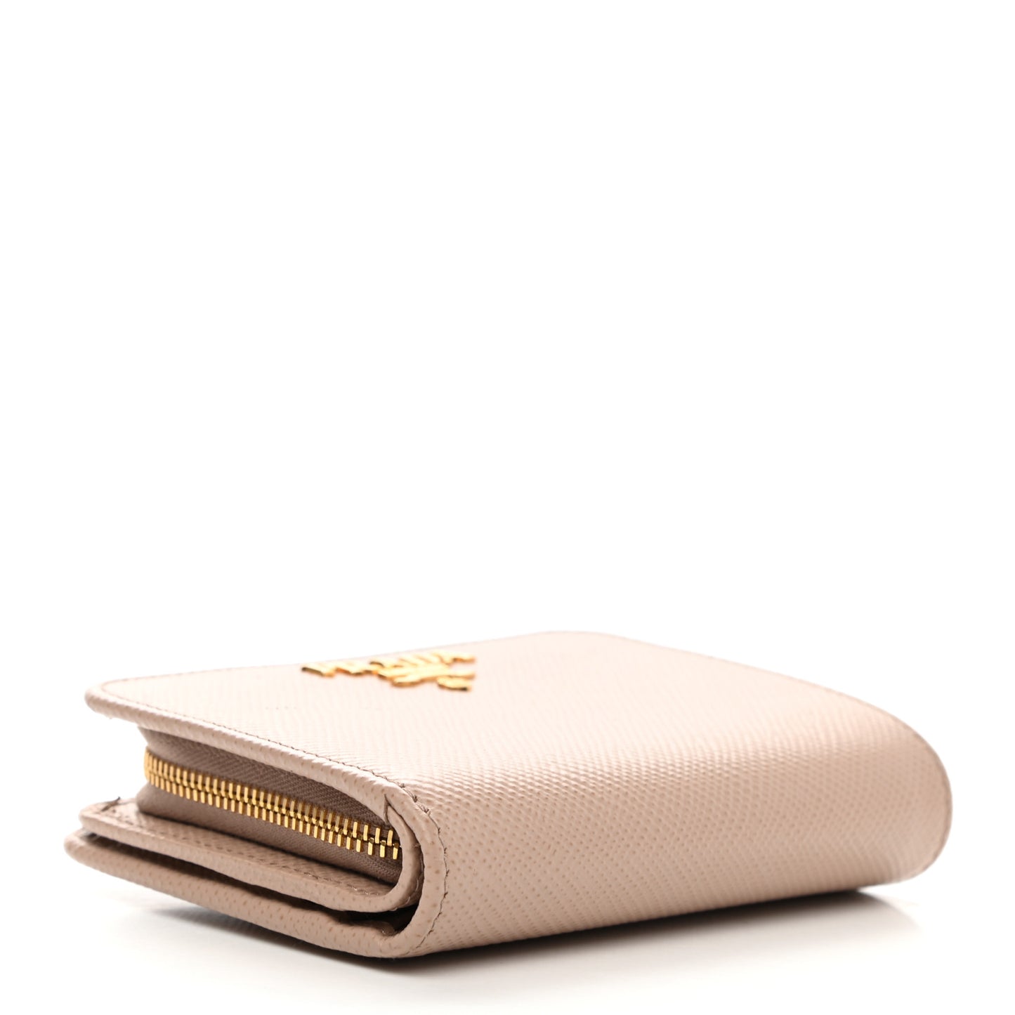 Saffiano Metal Compact Wallet Cipria