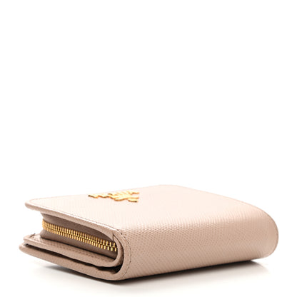 Prada Saffiano Metal Compact Wallet Cipria 4 of 7