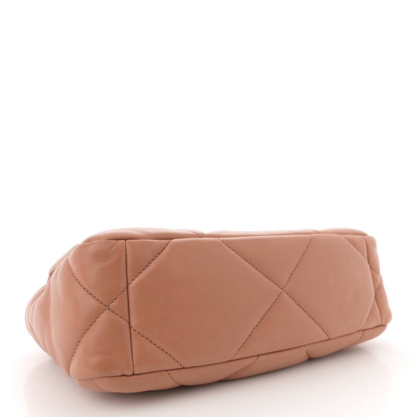 Lambskin Quilted Medium Chanel 19 Flap Brown