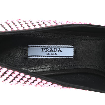 Prada Satin Crystal 105mm Pumps 36 Rosa 6 of 9