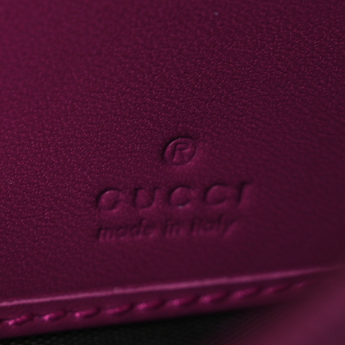GG Supreme Monogram Moon Calfskin Padlock Continental Chain Wallet Beige Ebony Hibiscus Red New Rosette