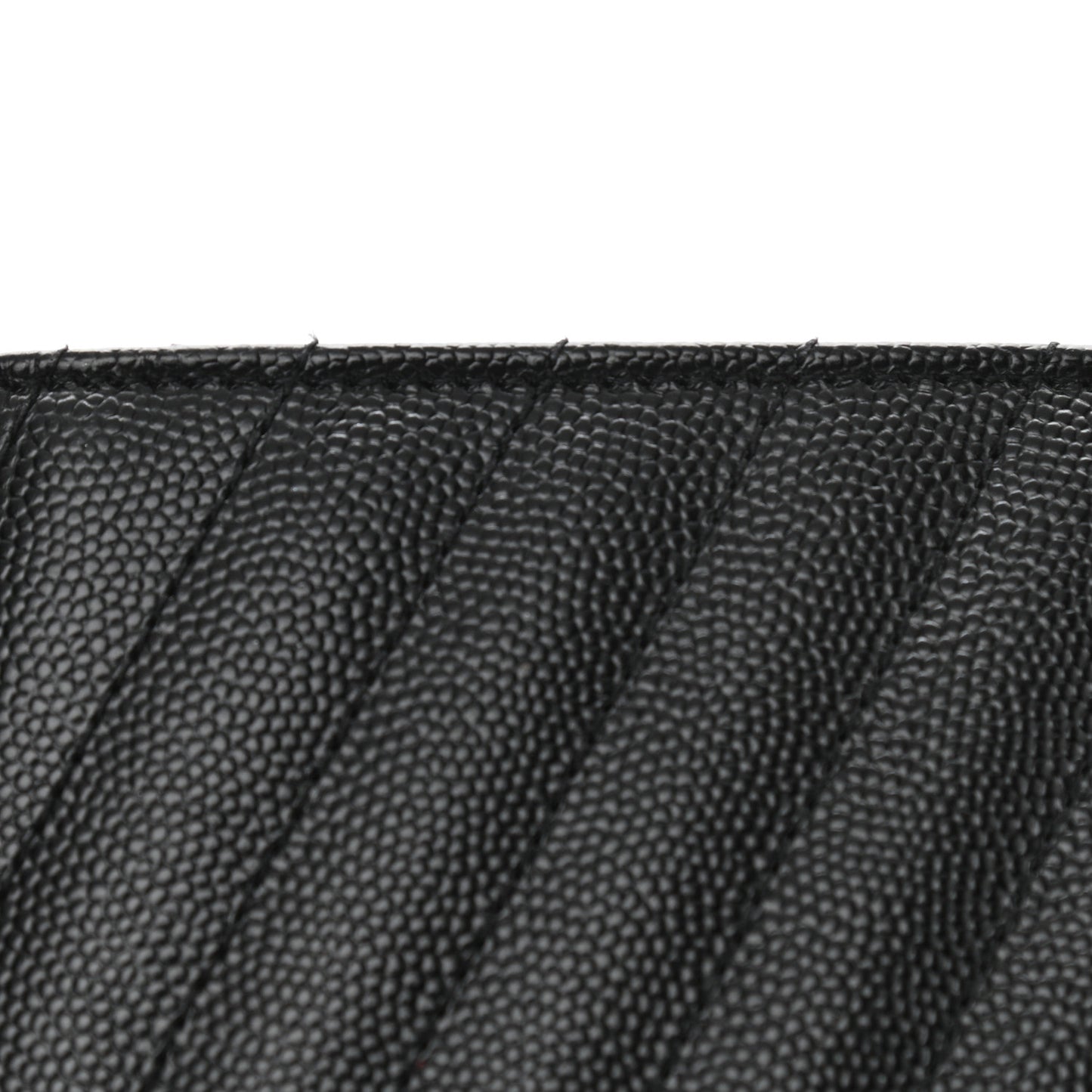 Grain De Poudre Matelasse Chevron Monogram Chain Wallet Black