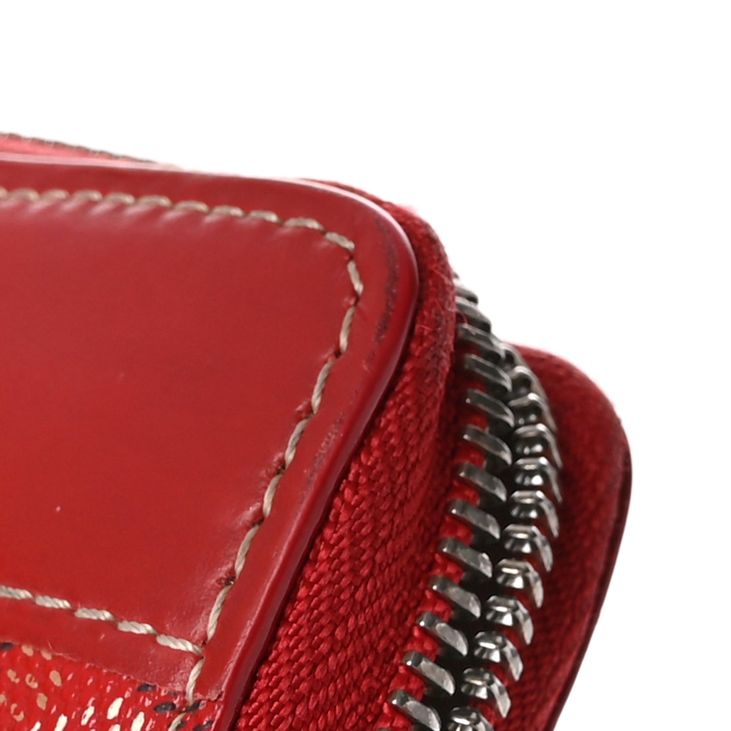 Goyardine Matignon Zip Around GM Wallet Red