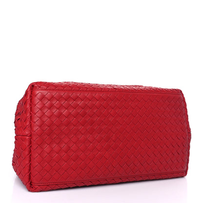 Bottega Veneta Nappa Intrecciato Medium Flow Wave Tote Orange Red 4 of 9