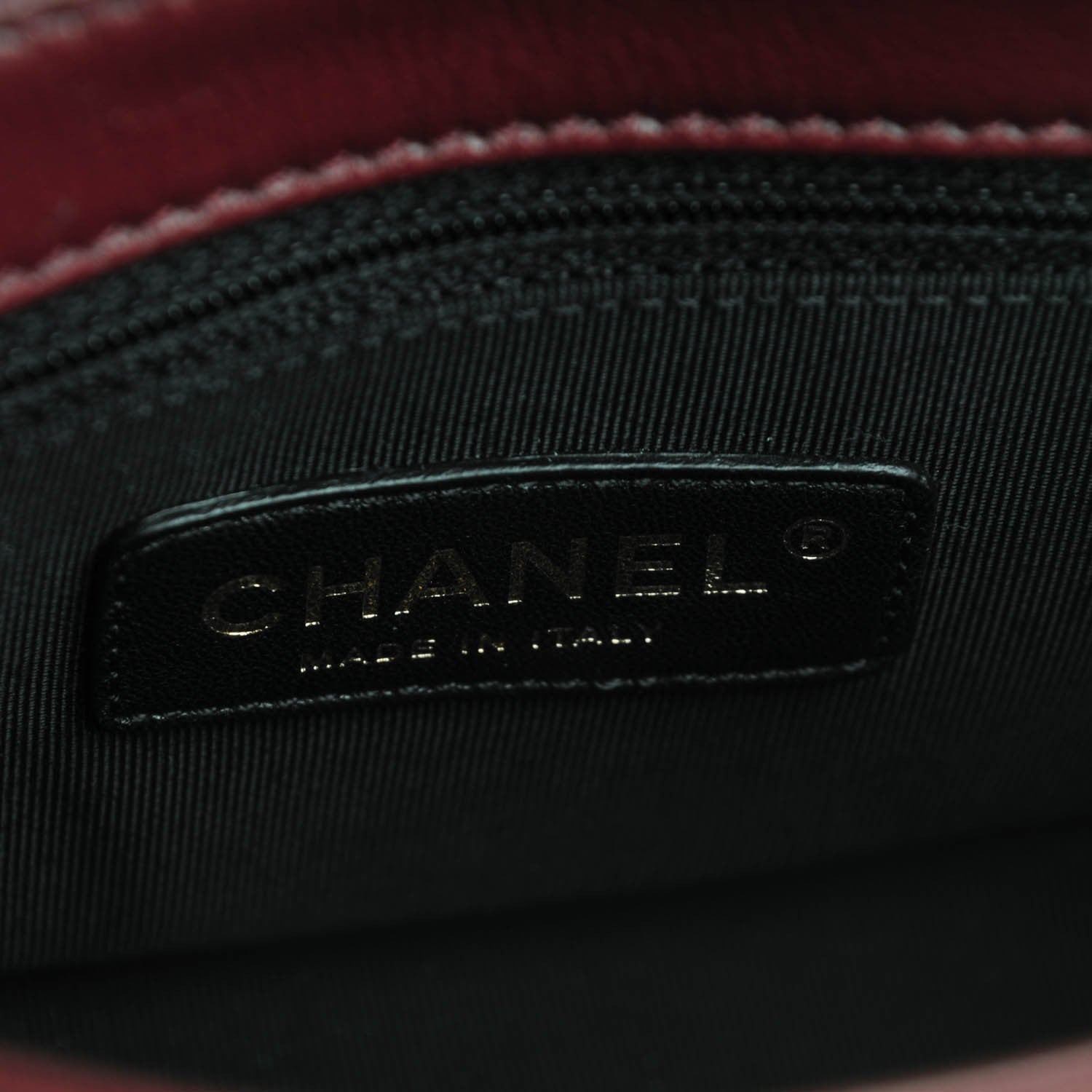 Chanel Sheepskin Quilted Small Mademoiselle Vintage Flap Dark Red 7 of 9
