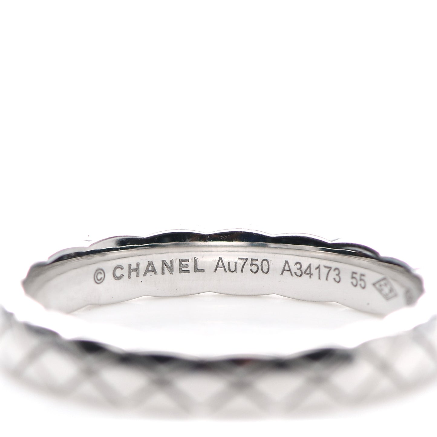 18K White Gold Mini Coco Crush Ring 55 7.25