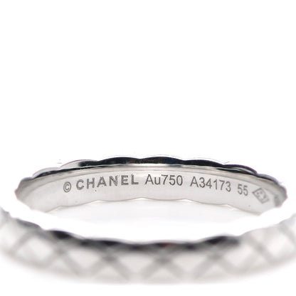 Chanel 18K White Gold Mini Coco Crush Ring 55 7.25 4 of 5