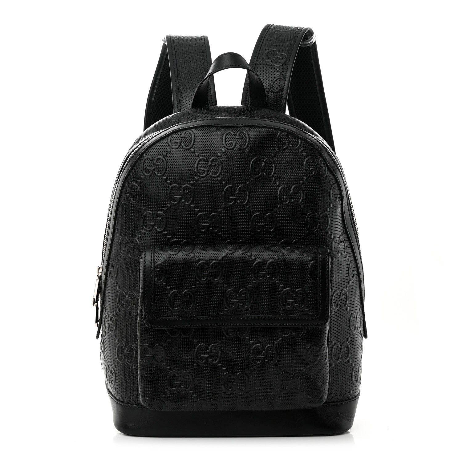 Gucci Calfskin GG Tennis Embossed Backpack Black 1 of 10