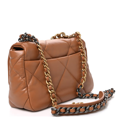 Chanel Lambskin Quilted Medium Chanel 19 Flap Brown 3 of 11