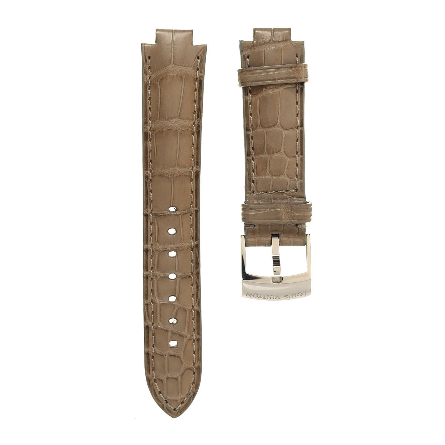 Alligator Tambour Watch Strap Olive