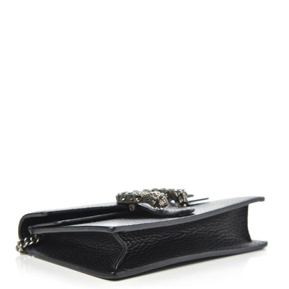 Gucci Calfskin Super Mini Dionysus Shoulder Bag Black 4 of 9