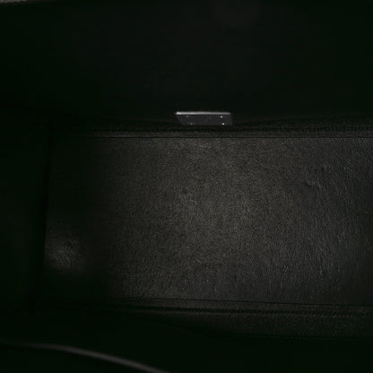 Celine Drummed Calfskin Suede Medium Trapeze Black 5 of 8