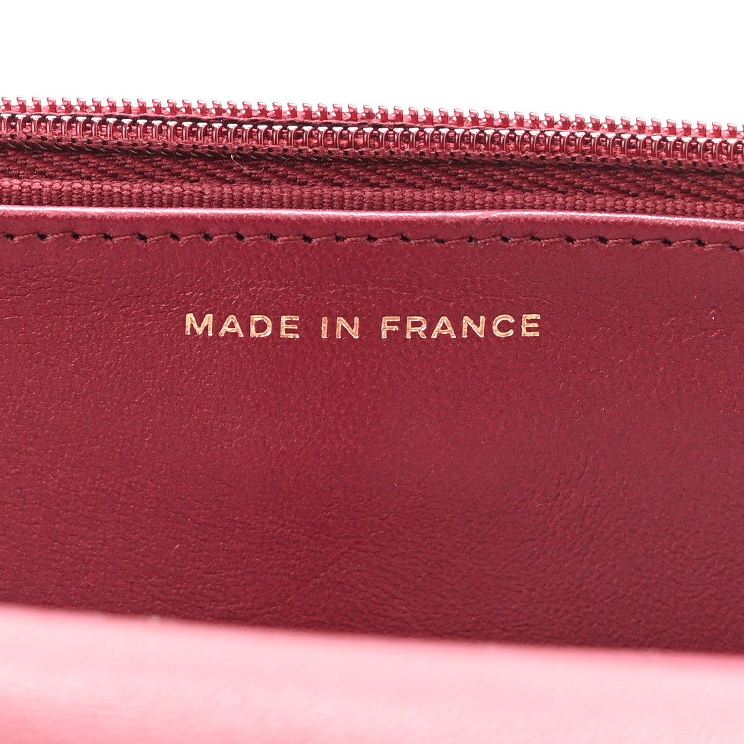 Chanel Lambskin Quilted Pick Me Up Wallet On Chain WOC Burgundy 7 of 12