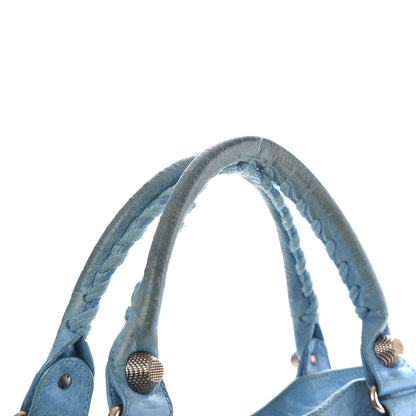 Balenciaga Agneau Giant 21 Silver Hardware City Bleu Paon 8 of 10