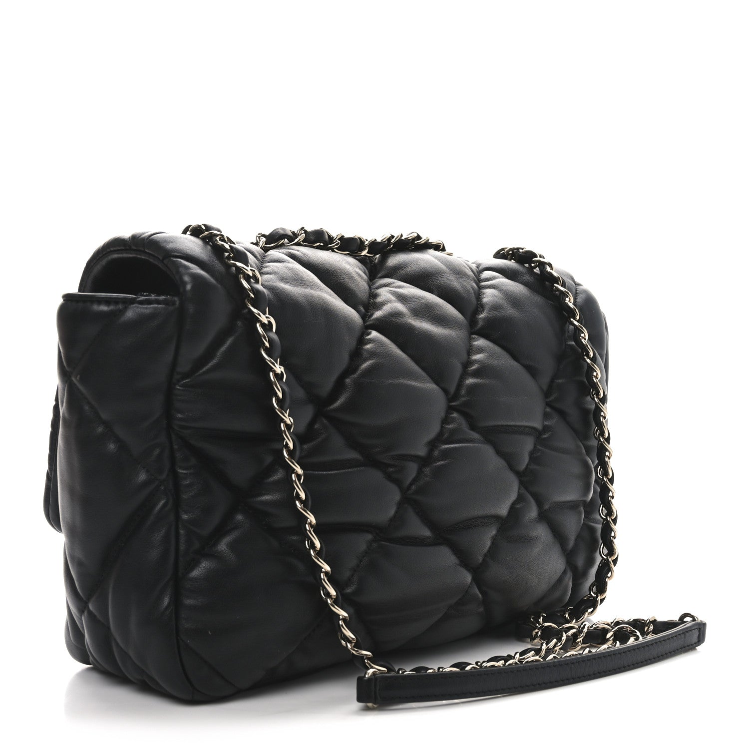 Chanel Calfskin Quilted Large Bubbly Flap Black 3 of 10