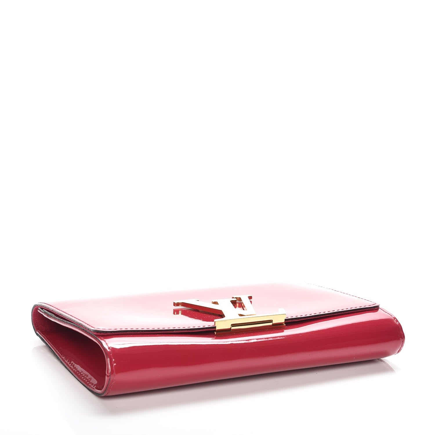 Louis Vuitton Patent Louise Clutch Rose Indien 4 of 7