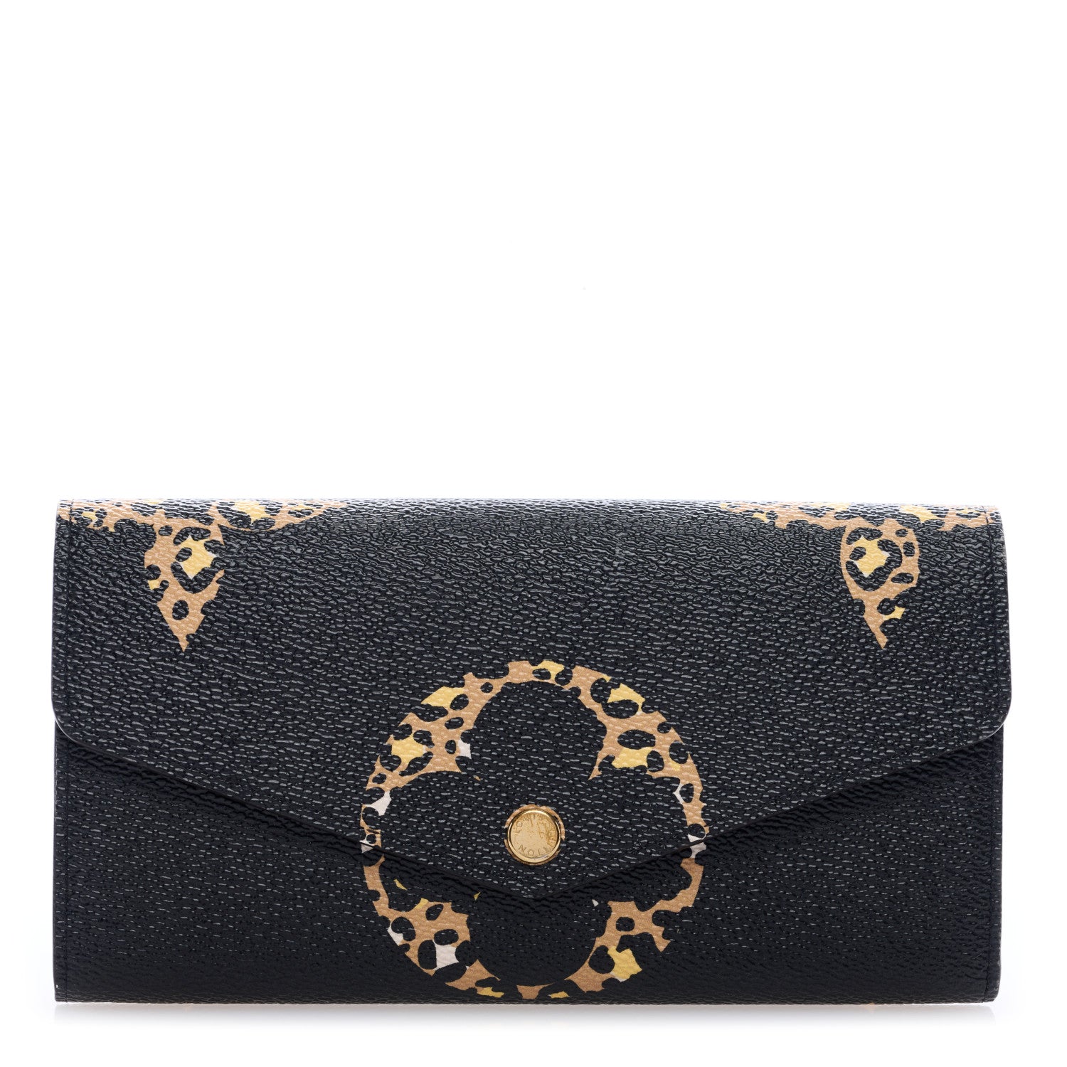 Louis Vuitton Monogram Giant Jungle Sarah Wallet Black 1 of 6