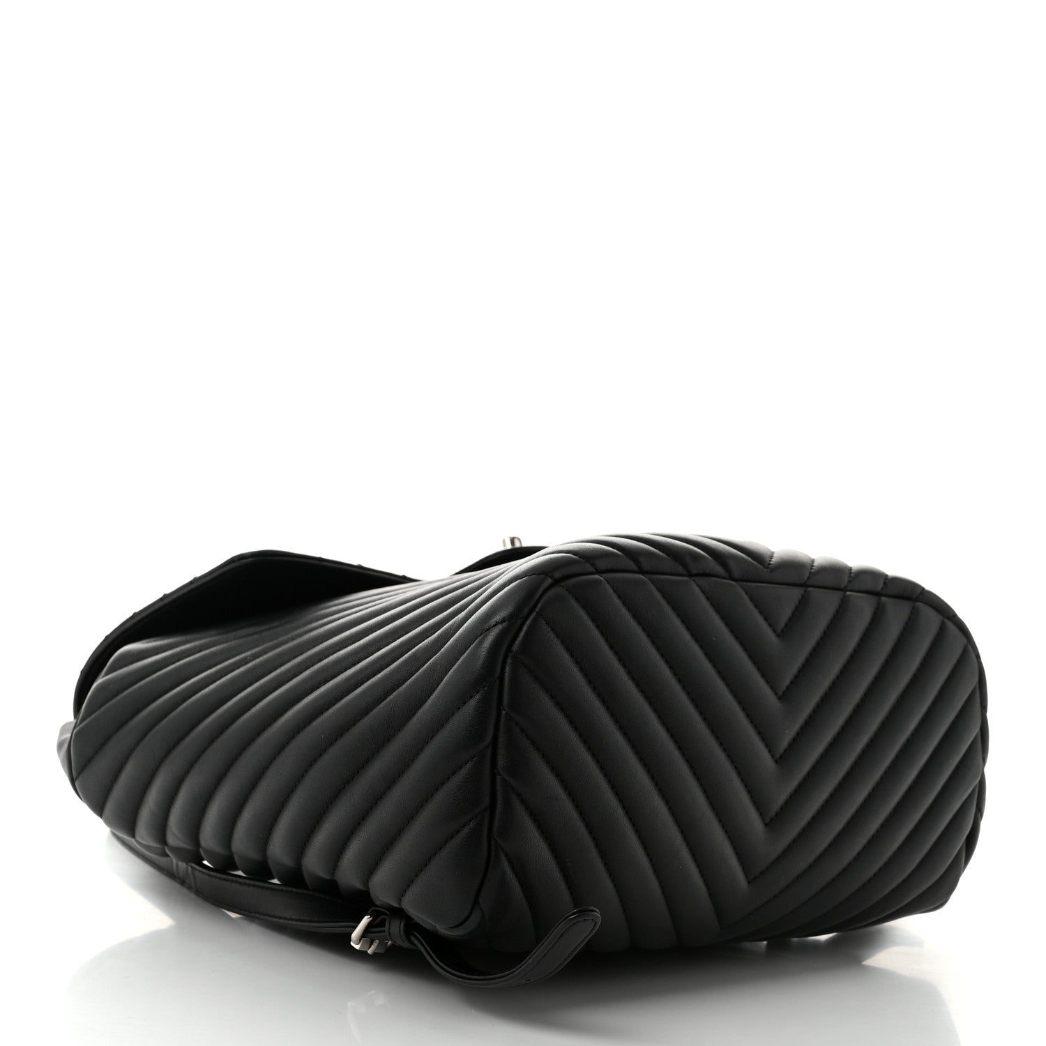 Chanel Calfskin Chevron Quilted Large Urban Spirit Backpack Black 4 of 10