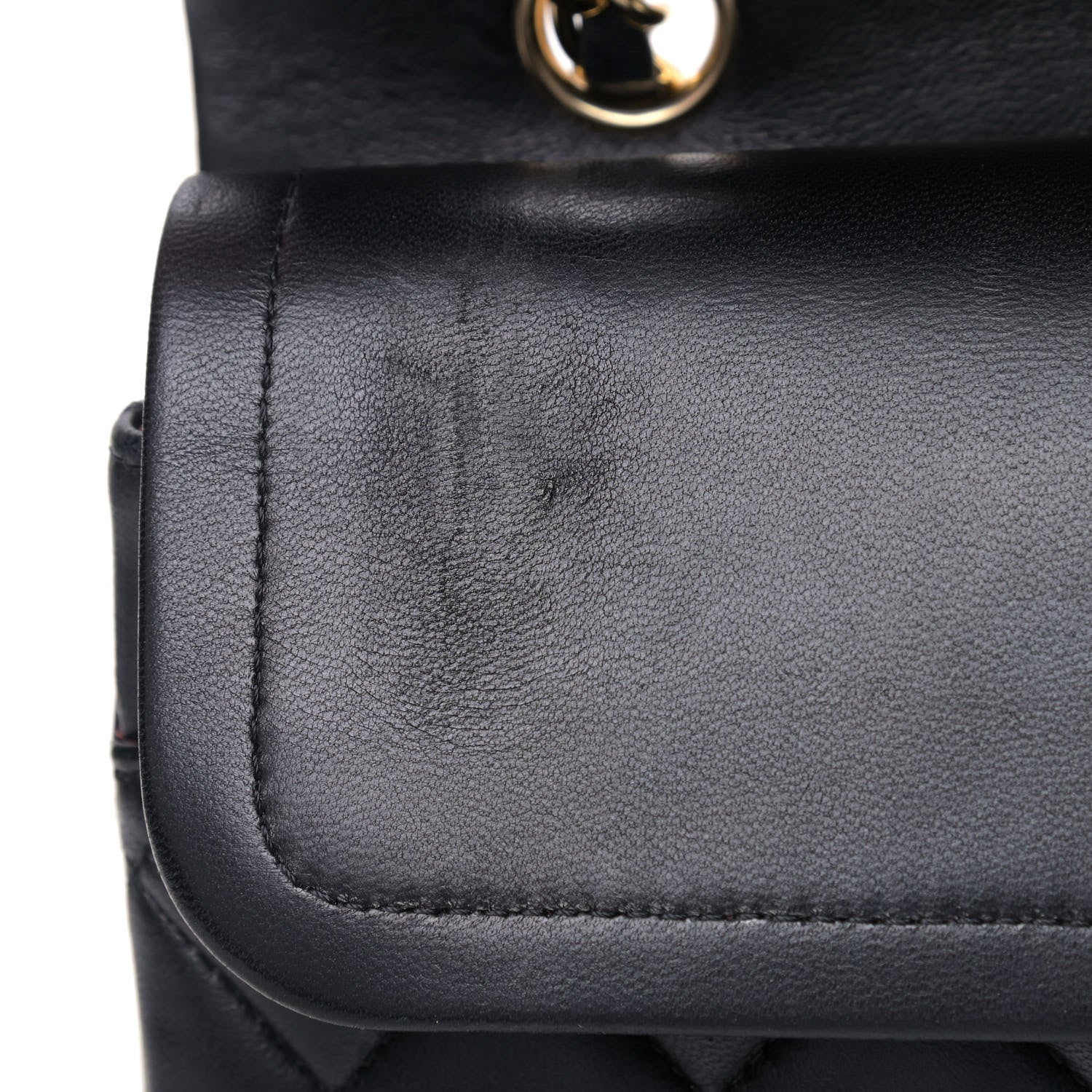 Chanel Lambskin Quilted Medium Double Flap Black 8 of 10