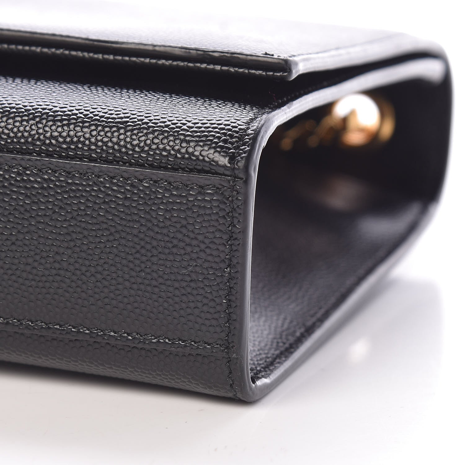Saint Laurent Grain De Poudre Star Monogram Kate Satchel Black 10 of 10