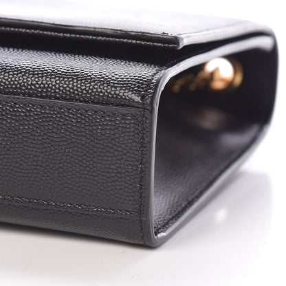 Saint Laurent Grain De Poudre Star Monogram Kate Satchel Black 10 of 10