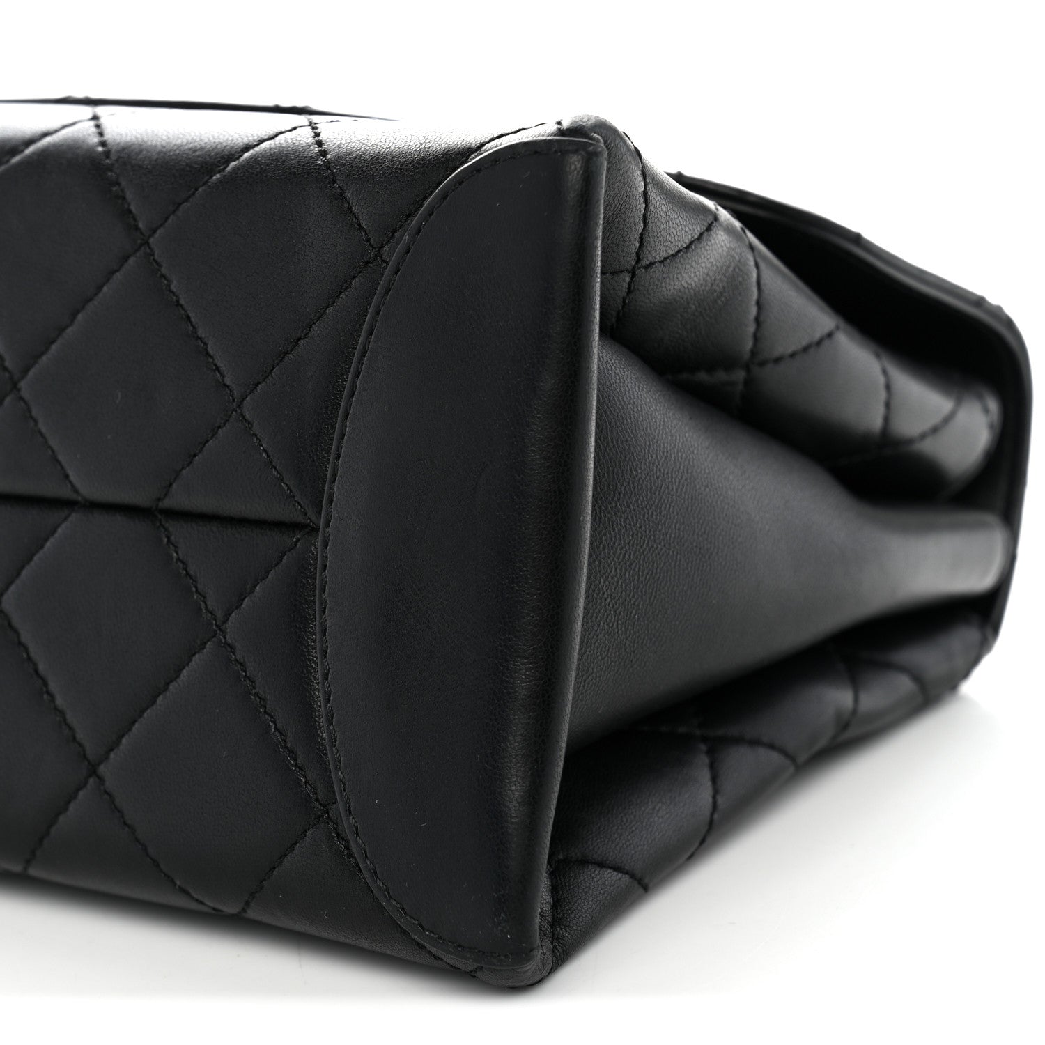 Chanel Lambskin Quilted Large Trendy Spirit Top Handle Bag Black 10 of 10