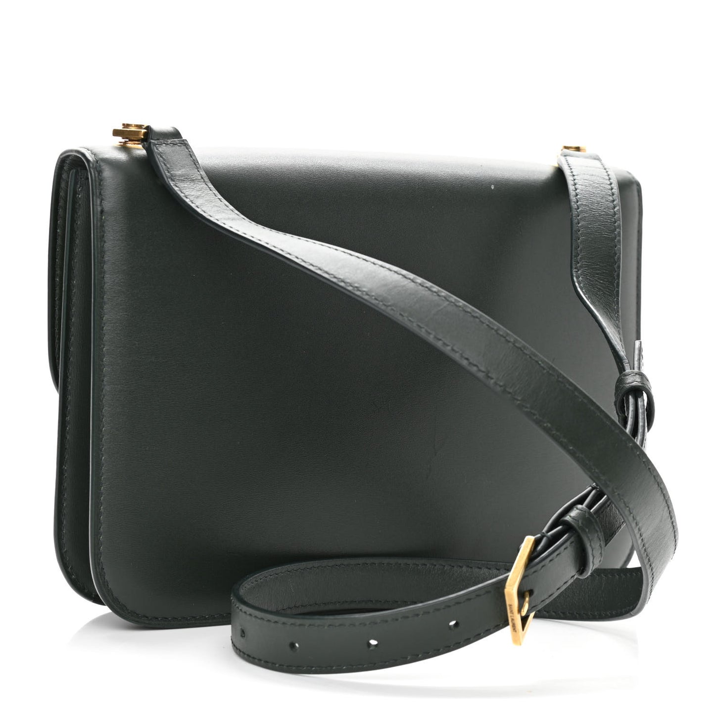 Smooth Calfskin Carre Satchel Green