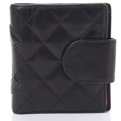 Chanel Calfskin Quilted Cambon Bi-Fold Wallet Black 10 of 11