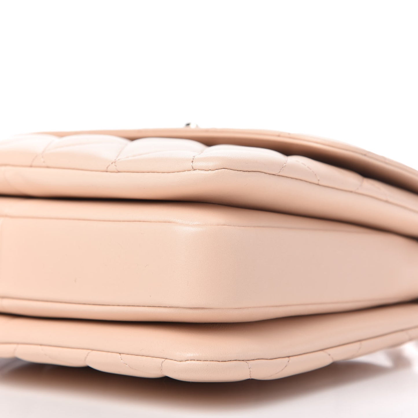 Lambskin Quilted Small Trendy CC Dual Handle Flap Bag Beige