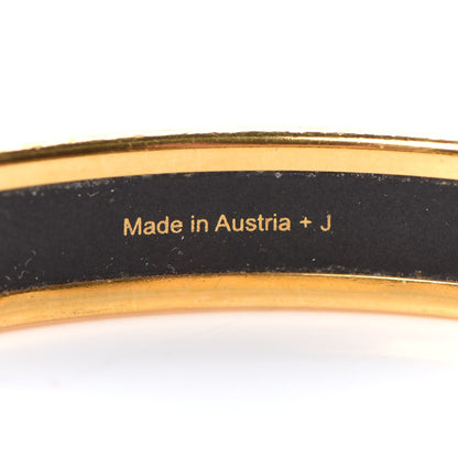 Hermes Enamel Printed Narrow Capitales Bracelet 70 5 of 5