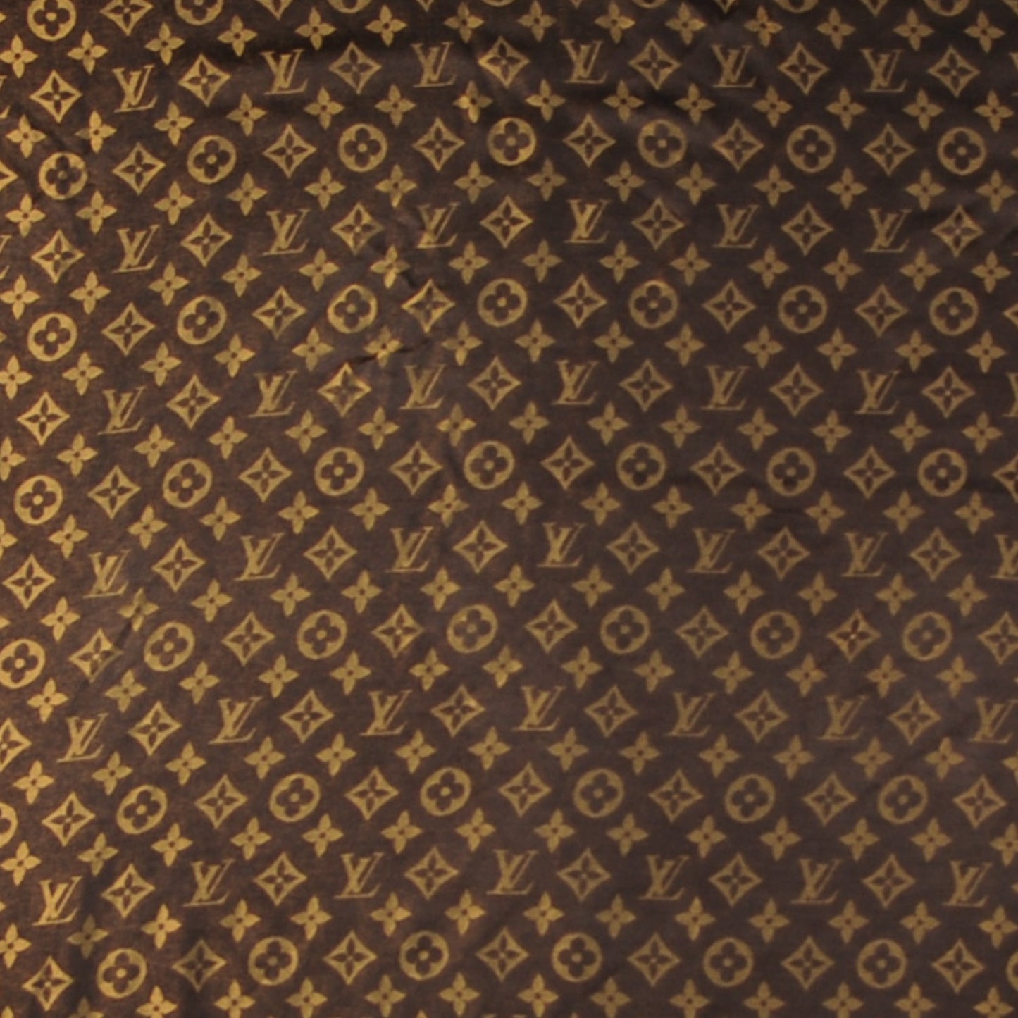 Silk Lurex Wool Monogram Shine Shawl Brown