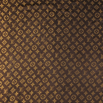 Louis Vuitton Silk Lurex Wool Monogram Shine Shawl Brown 1 of 5
