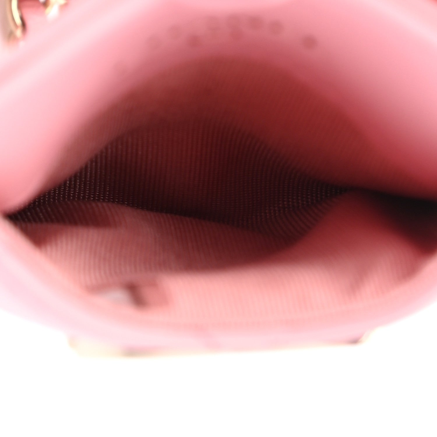 Chanel Lambskin Quilted Chanel Card Holder On Chain Pink 5 of 9