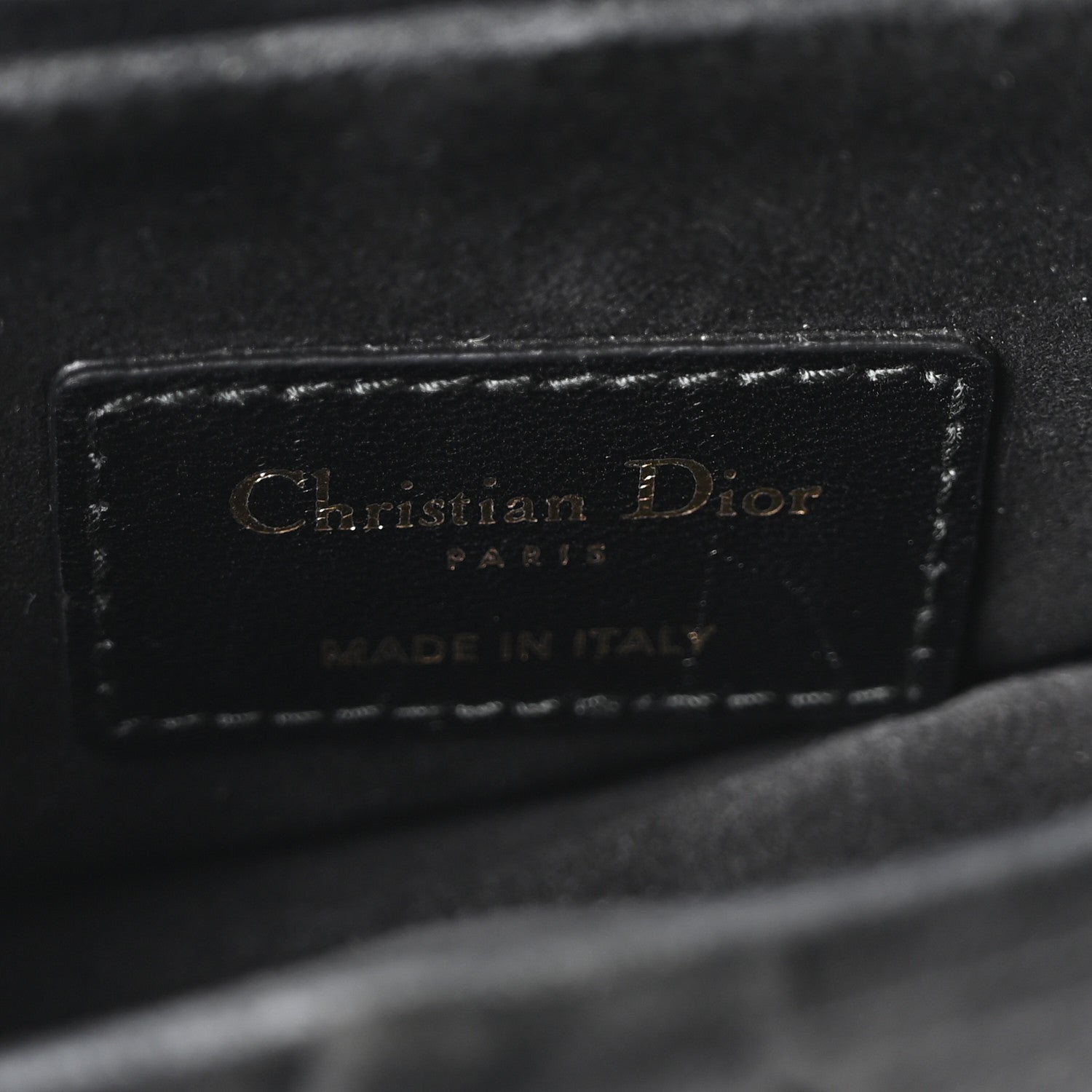 Christian Dior Velvet Crystal Mini Saddle Bag Black 6 of 10