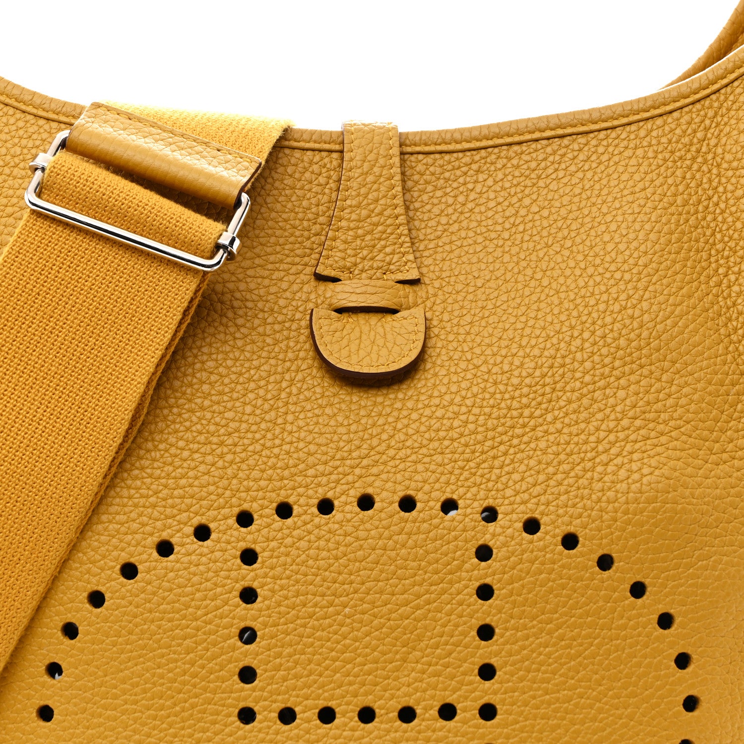 Hermes Taurillon Clemence Evelyne III PM Jaune Ambre 8 of 11