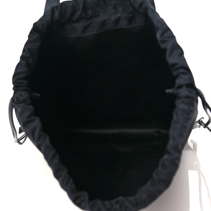 Valentino Garavani Nylon VLogo Drawstring Backpack Black 5 of 10
