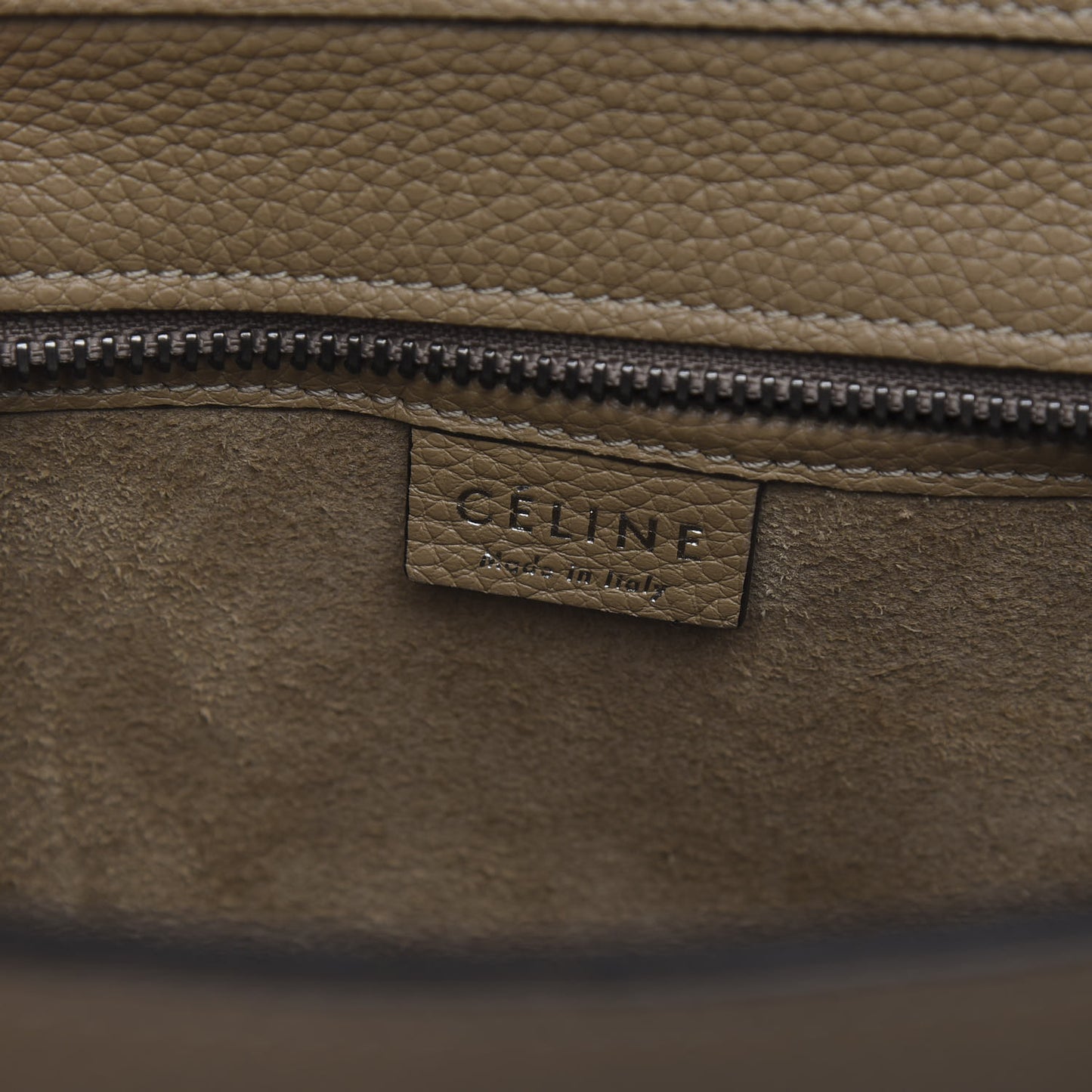 Drummed Calfskin Nano Luggage Dune