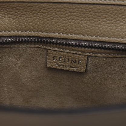 Celine Drummed Calfskin Nano Luggage Dune 5 of 9